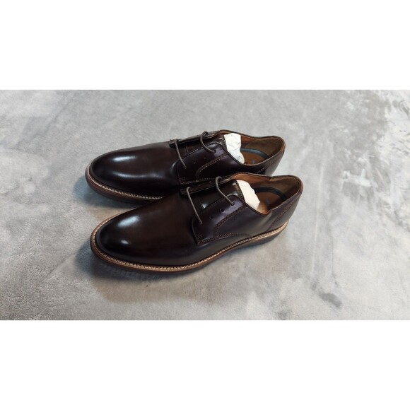 Johnston & Murphy Men's 12 Burgundy Upton Plain Toe Oxford Shoes New Without Box - Picture 2 of 7